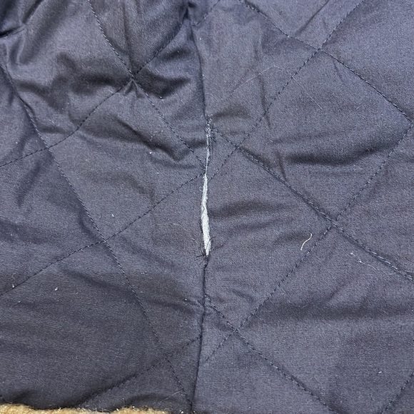 Jean jacket quilted lining faux fur trim Size S - Picture 8 of 13